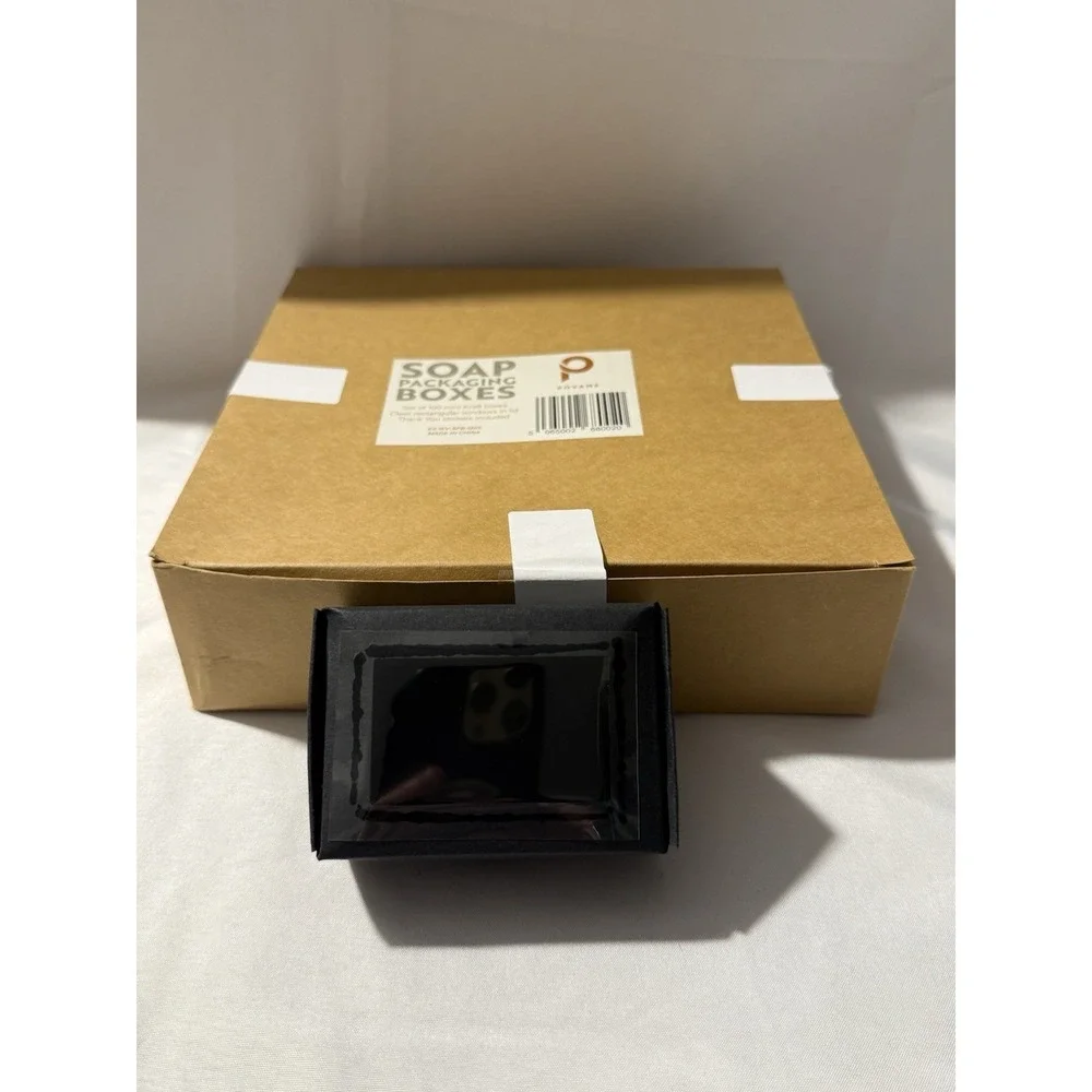Lot of 2‎ Povame Soap Packaging Boxes 100 Mini Kraft Boxes Each
